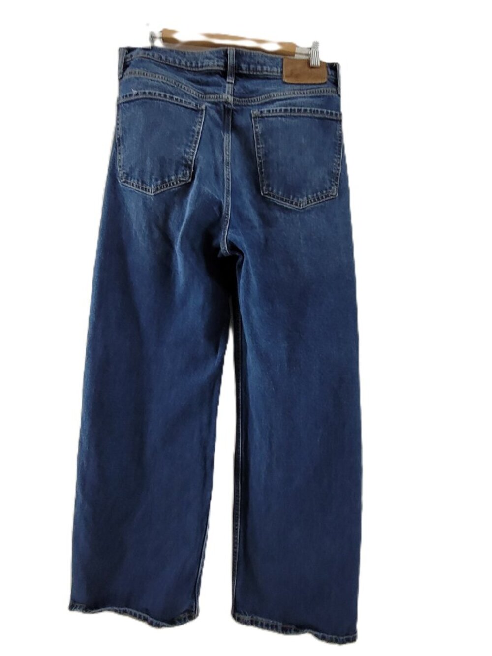 Banana Republic Jeans Womens 31 Blue The Icon Classic Wide Leg Medium Wash Denim - Picture 2 of 16